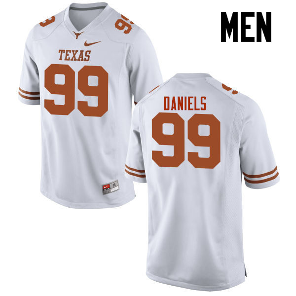 Men #99 Chris Daniels Texas Longhorns College Football Jerseys-White